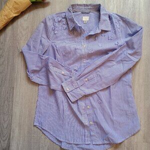 A New Day Striped Button-Down Shirt